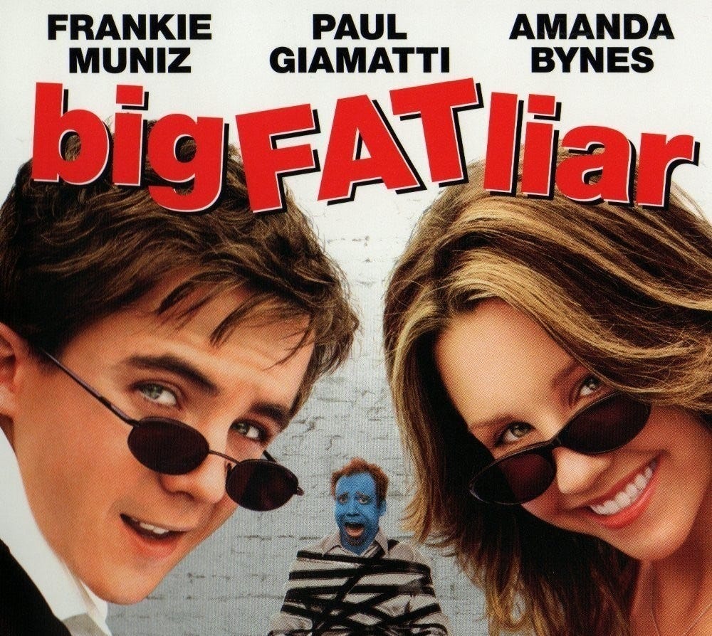 Why BIG FAT LIAR (2002), starring Frankie Muniz and Amanda Bynes, is  Actually a Heartbreaking Tragedy | by Constance Paolo | Medium