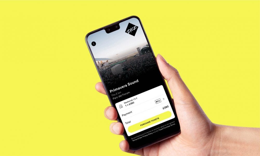 UKbased ticketing app Dice Raises 122M in SeriesC funding by