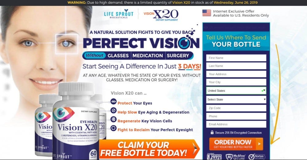 Eye Vision X20 Eye Health Vision X20 Fake Or Scam? by Eye Health