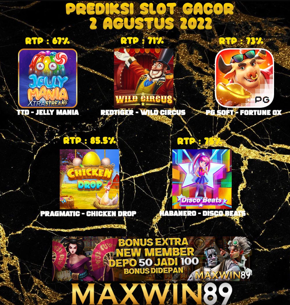 Prediksi SLot Gacor 02 Agustus 2022 maxwin89 - Landakemas - Medium