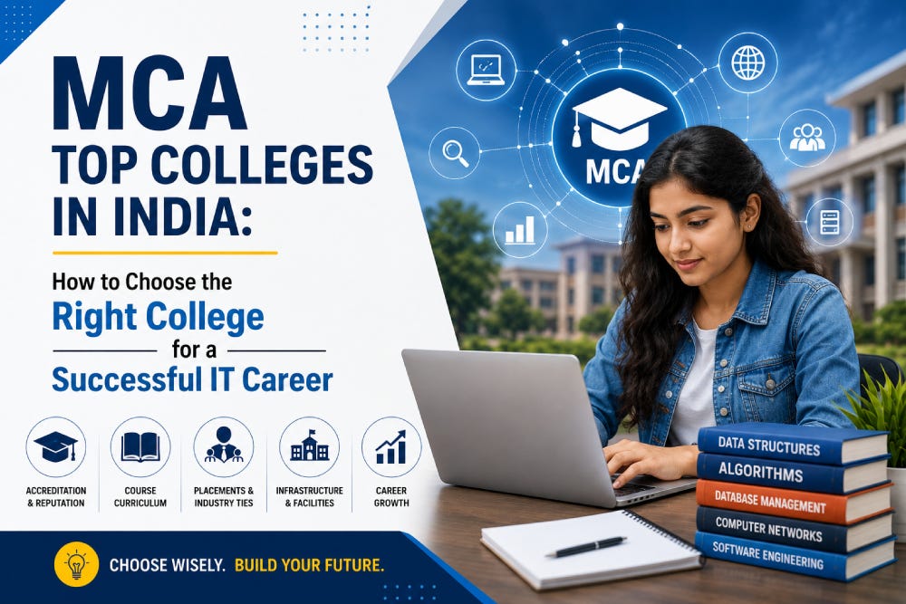 MCA Top Colleges in India: How to Choose the Right College for a Successful IT Career