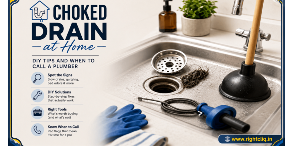 Choked Drain at Home: DIY Tips and When to Call a Plumber