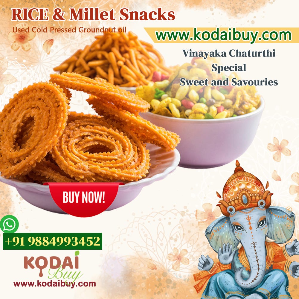 Vinayagar Chaturthi Special Sweet and Savouriew | kodaibuy.com