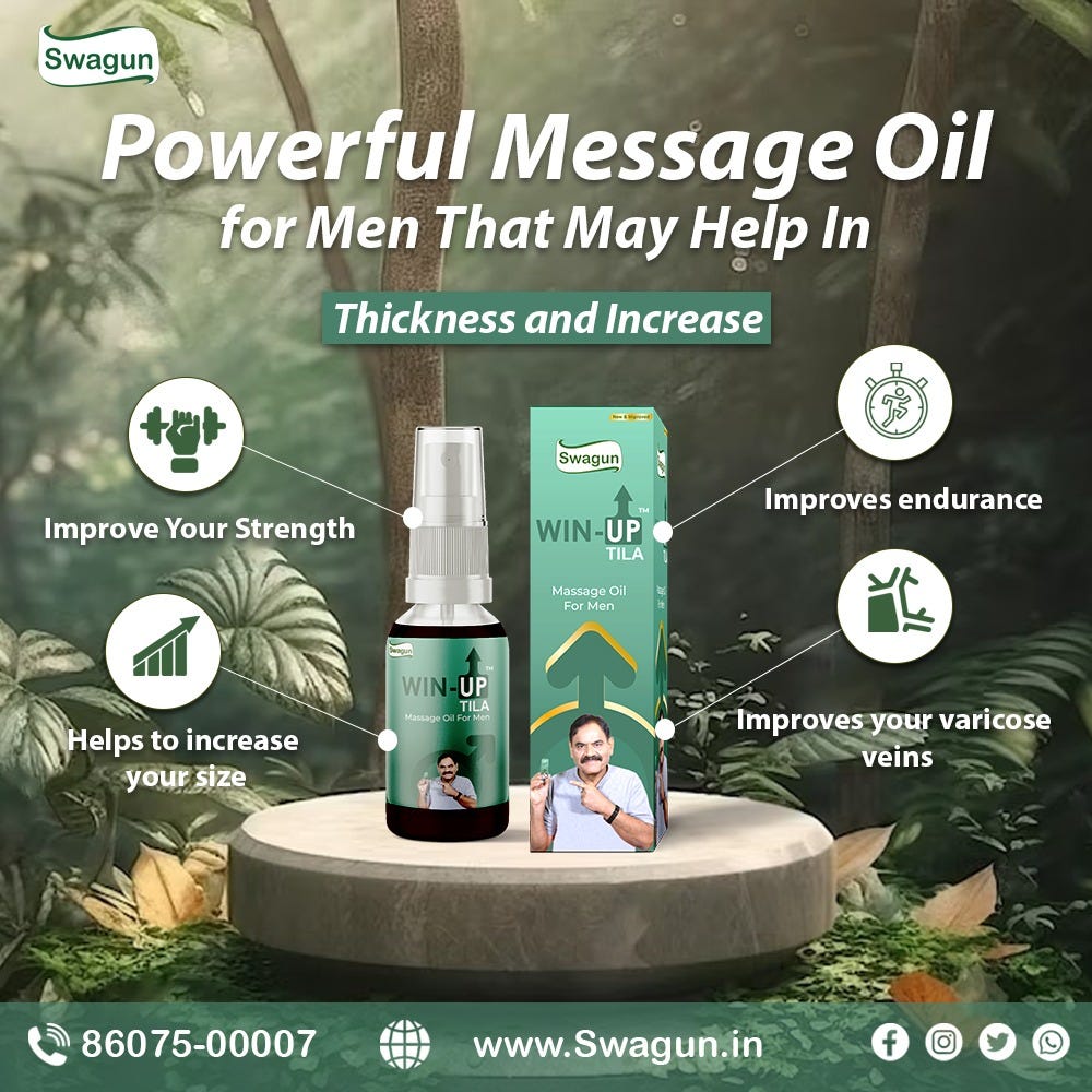 WinUp tila Ayurvedic oil. Increase your private organ size. 100