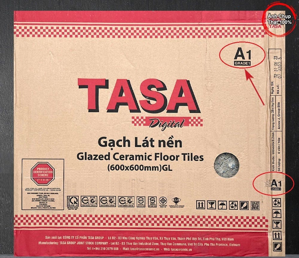 Tìm Hiểu Ký Hiệu Gạch Tasa Loại 1 Trong Xây Dựng 2025