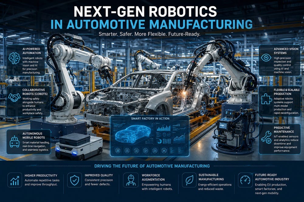 Next-Gen Robotics in Automotive Manufacturing Market Outlook for the Next Decade
