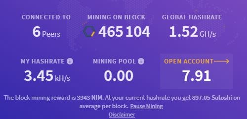 Mining Nimiq (NIM) Cryptocurrency with CPU & GPU | by Redgng | Medium