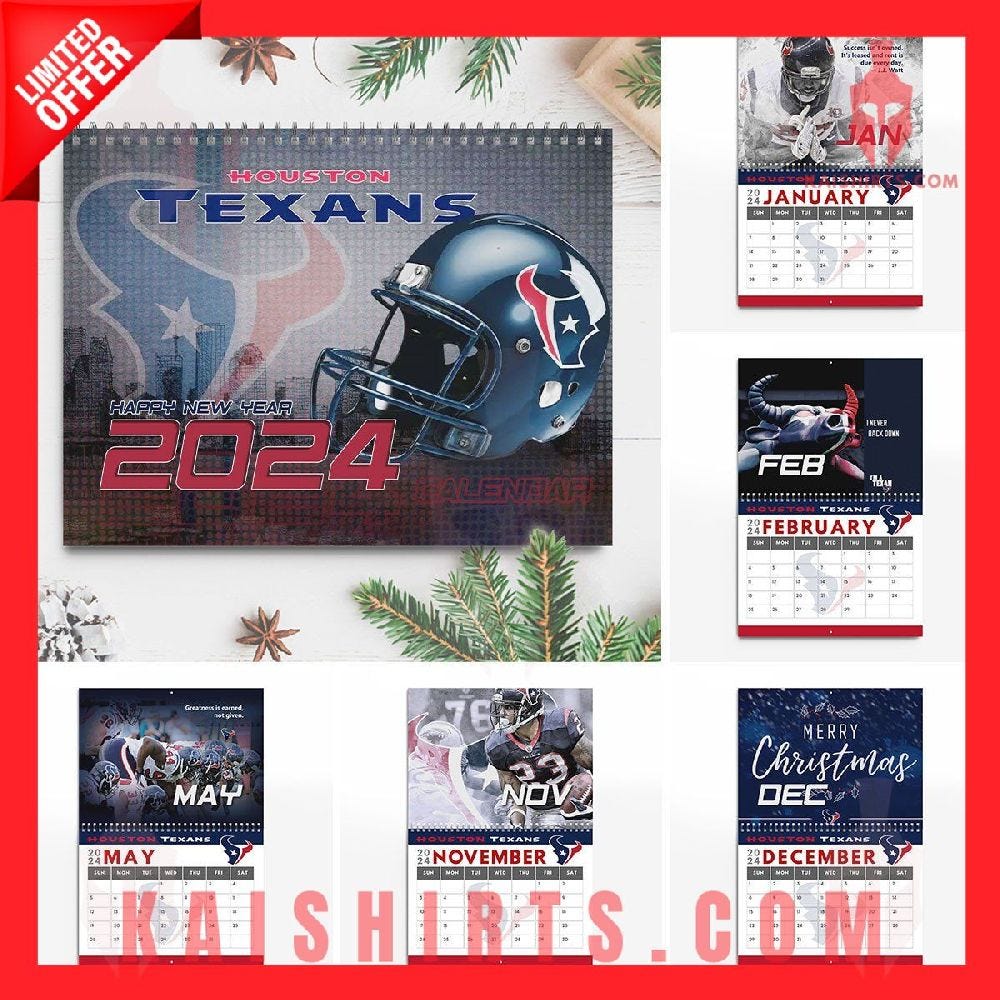 Houston Texans 2024 Wall Hanging Calendar by Ileouaraso Jan, 2024