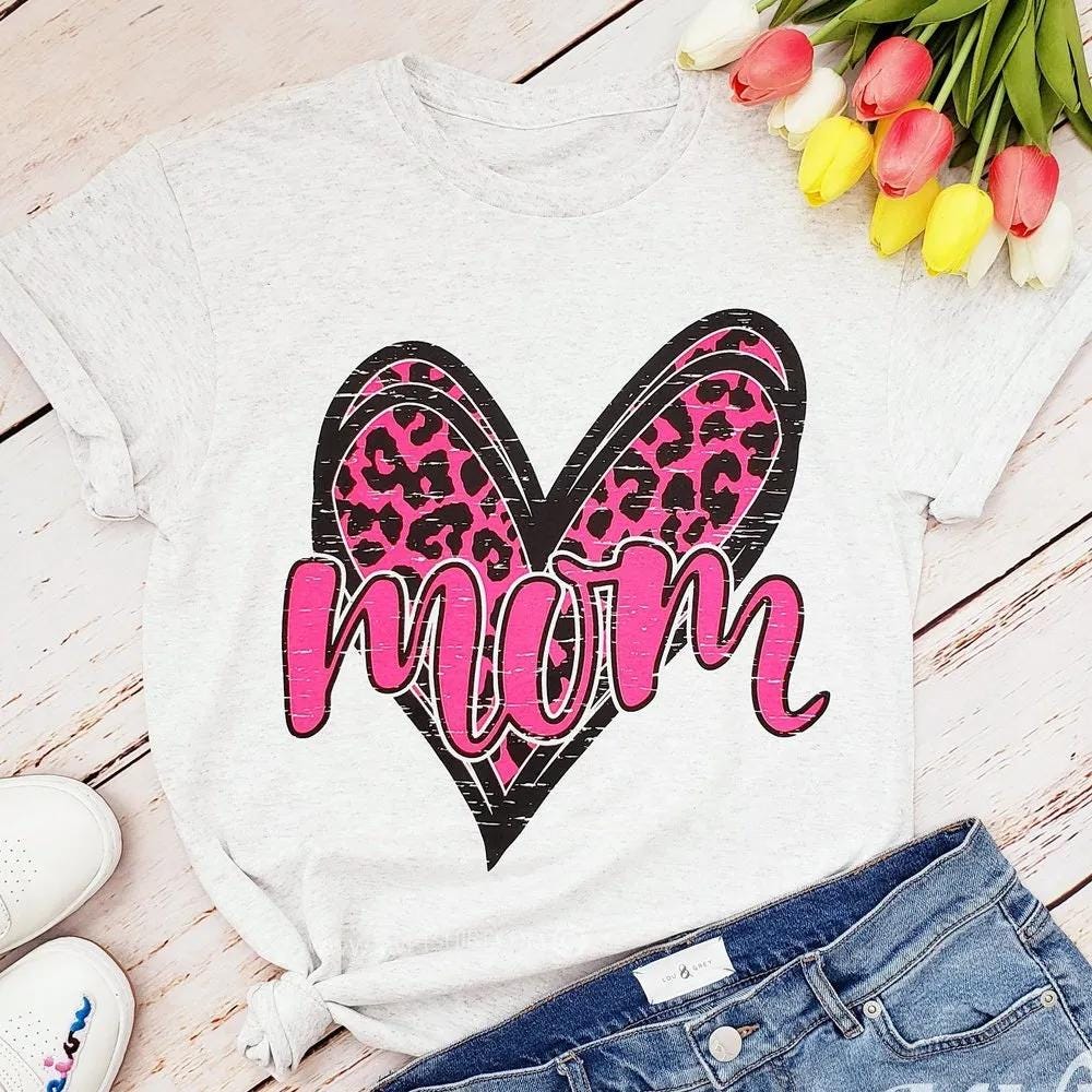 Leopard Heart Mom Shirt, Mothers Day Shirt | by Helen Diaz | Apr, 2024 ...