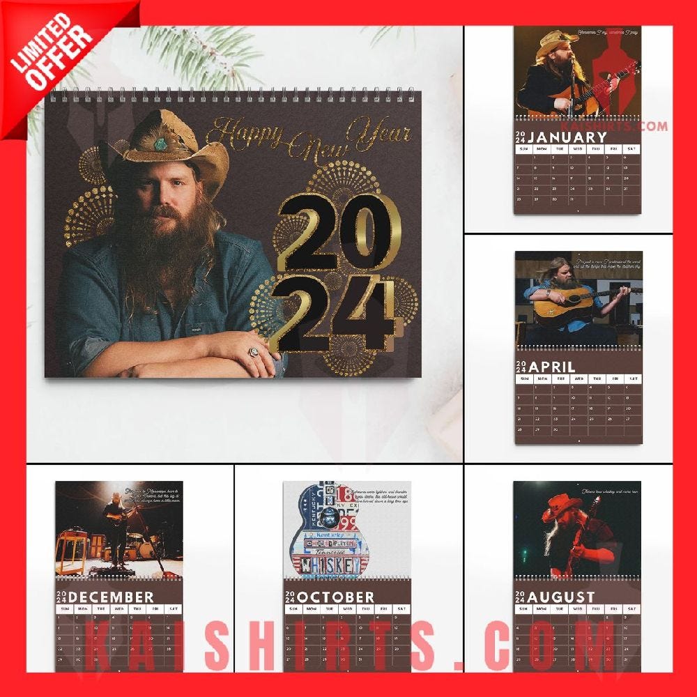 Chris Stapleton 2024 Wall Hanging Calendar by Ileouaraso Jan, 2024