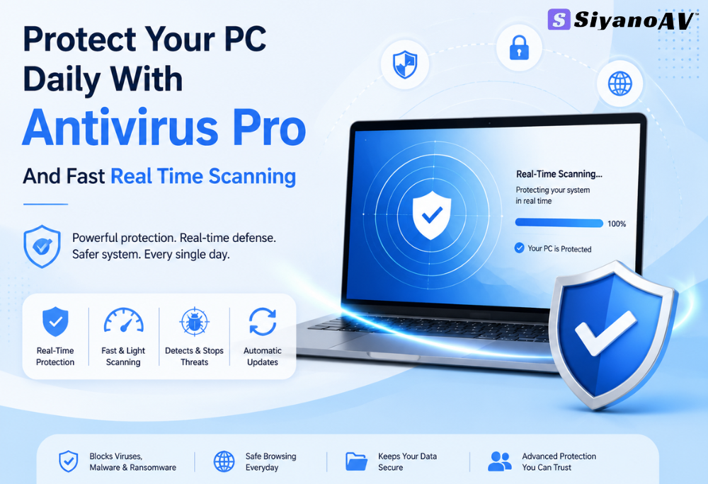 Protect Your PC Daily With Antivirus Pro And Fast Real Time Scanning