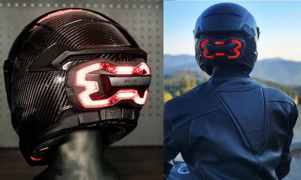 futuristic motorbike helmets