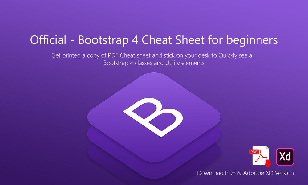 Official — Bootstrap 4 Cheat Sheet for beginners | by Ravi Joon ...