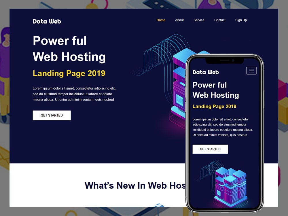 Data Web — Hosting Website Html Template | by HTML Design — Free Html ...