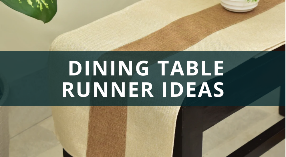 Dining Table Runner ideas. A fun and inexpensive way to redecorate