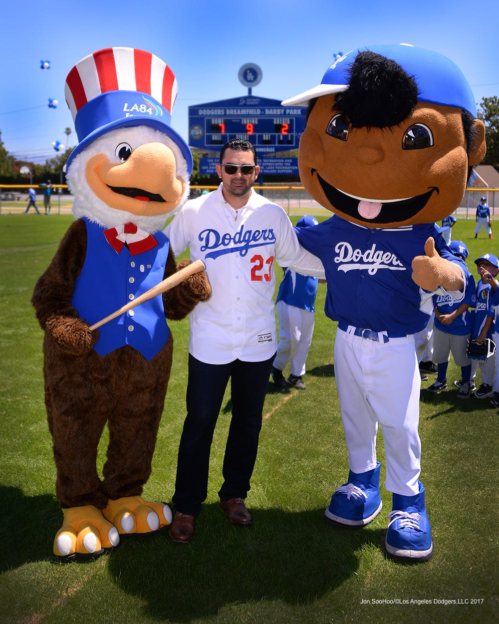 5/20/17Something CurrentAdrian Gonzalez with Dodgers Foundation at