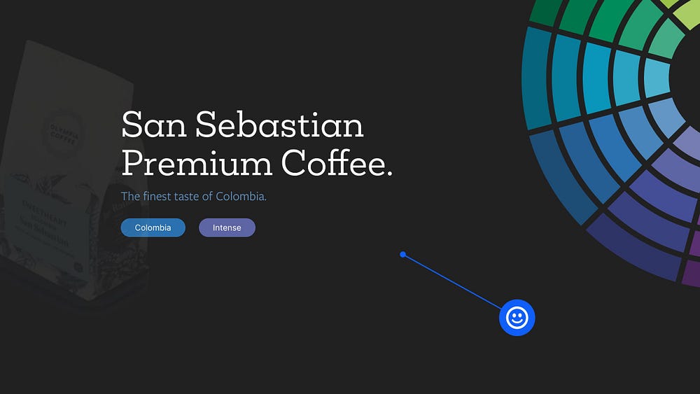 An example of using analagous colours to create a pleasant design.