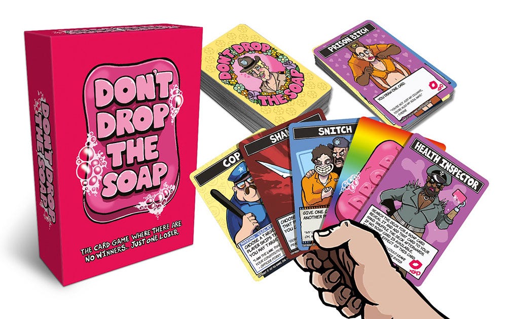 Don't Drop the Soap — the game that makes racism, homophobia and prison  rape FUN!, by Owen Duffy