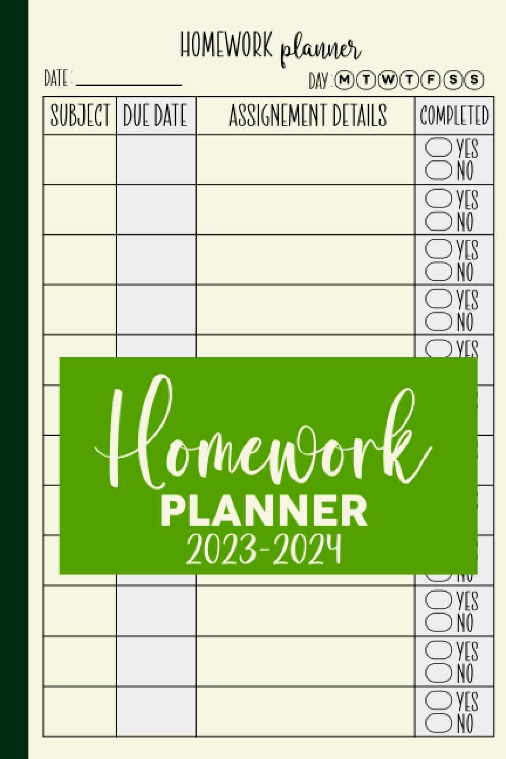  Homework Planner 2023-2024: For students in elementary