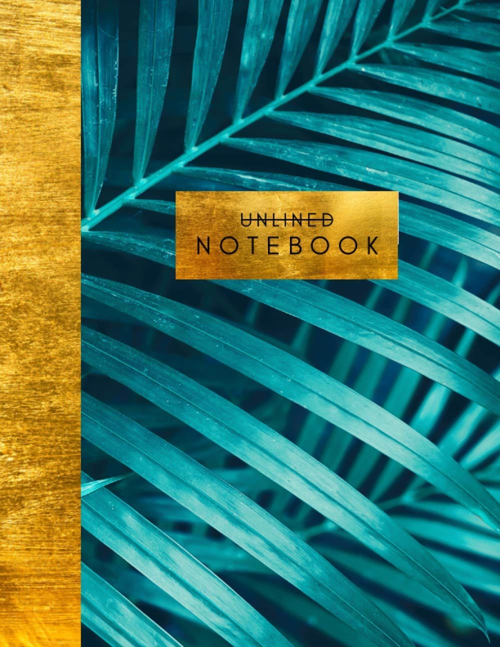 READING BOOK Unlined Notebook Blank Page Journal Gold Palm Tree reading-book-unlined-notebook-blank-page-journal-gold-palm-tree