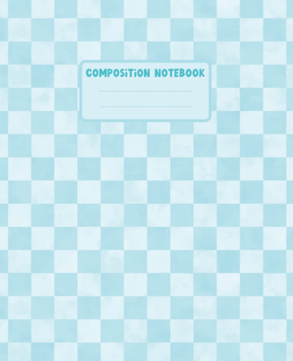 [DOWNLOAD][BEST]} Checkered Notebook Light Blue Composition Notebook