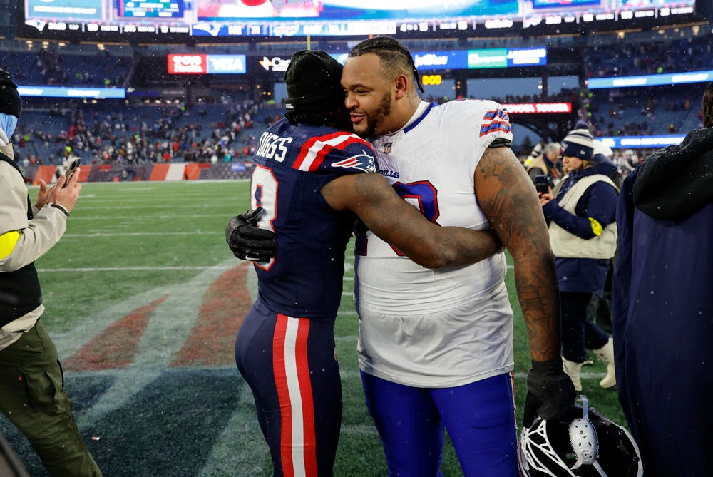 Despite DJ Moore Addition, Bills LT Dion Dawkins Begs Free-Agent WR Stefon Diggs to Sign Back With…