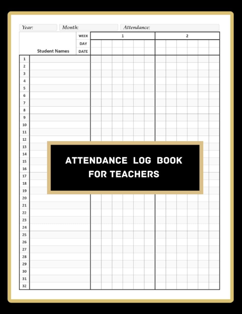 [EBOOK][BEST]} Attendance Log Book for Teachers A Simple Weekly and