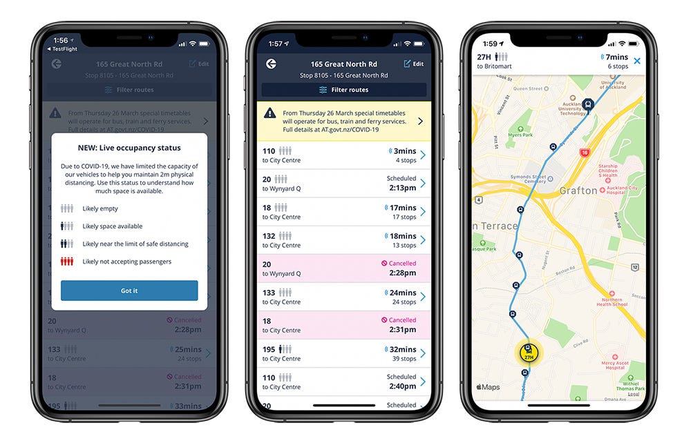 RealTime Public Transport Capacity — a new feature for Auckland