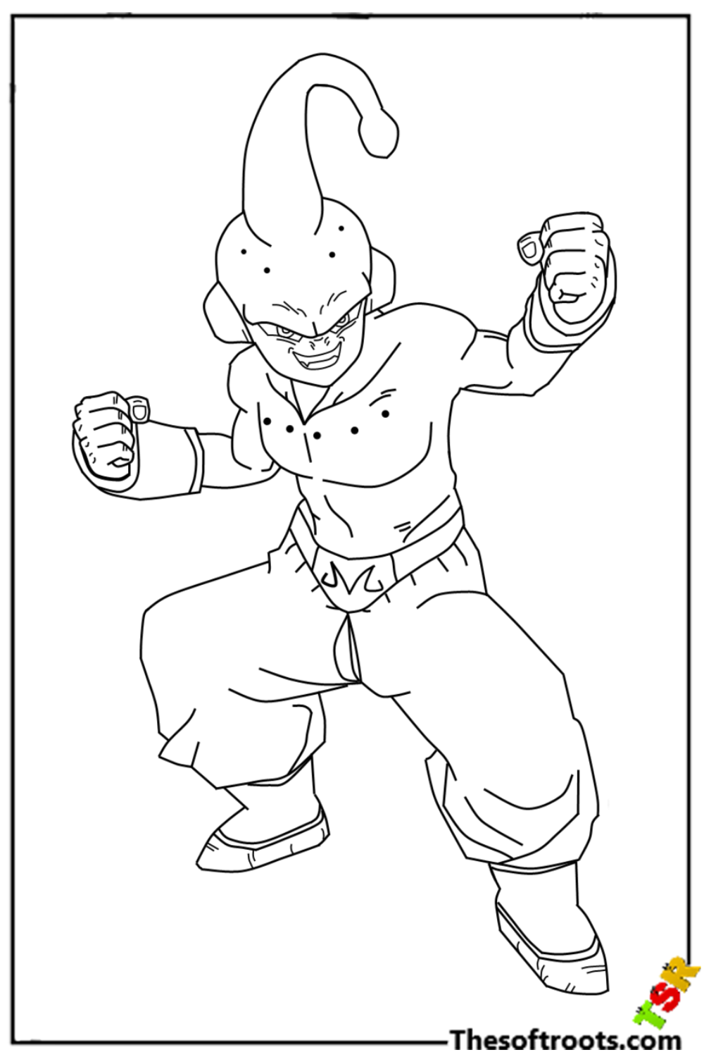 Top 20 Free Printable Dragon Ball Z Coloring Pages Online