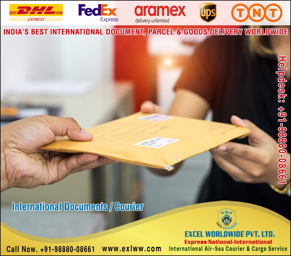 International Air Ship Courier Parcel Cargo Service Company in India