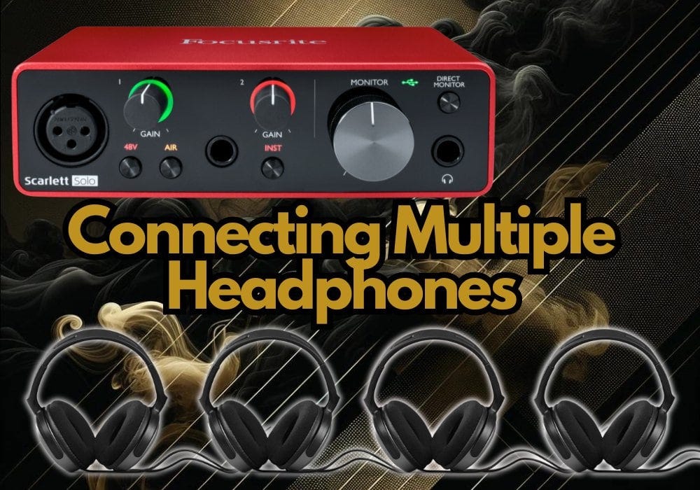 How to Connect Multiple Headphone Sets To Your Audio Interface