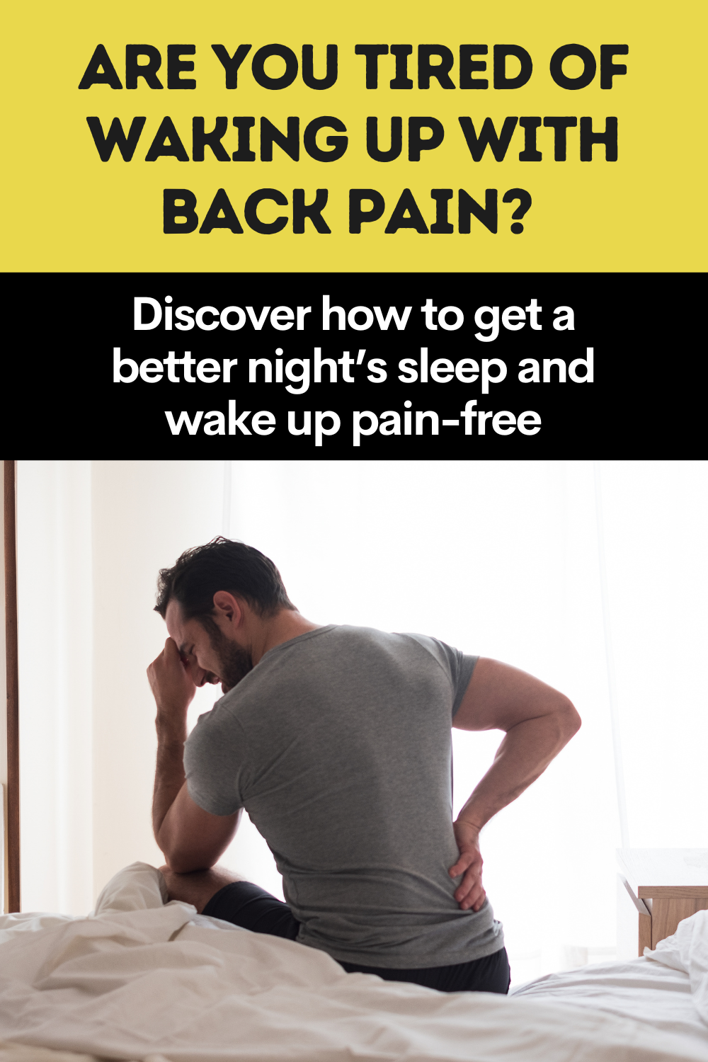 Are you tired of waking up with back pain? Discover how to get a better  night's sleep and wake up pain-free, by Back Health Hub