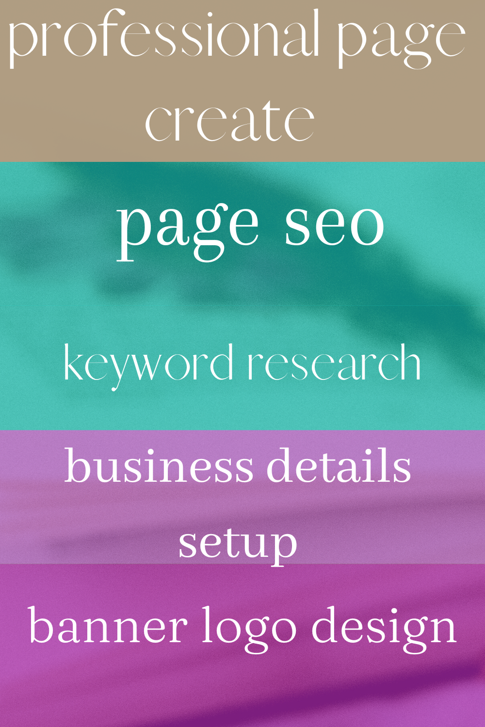 I will do Facebook business, pages setup, fan pages, create banners