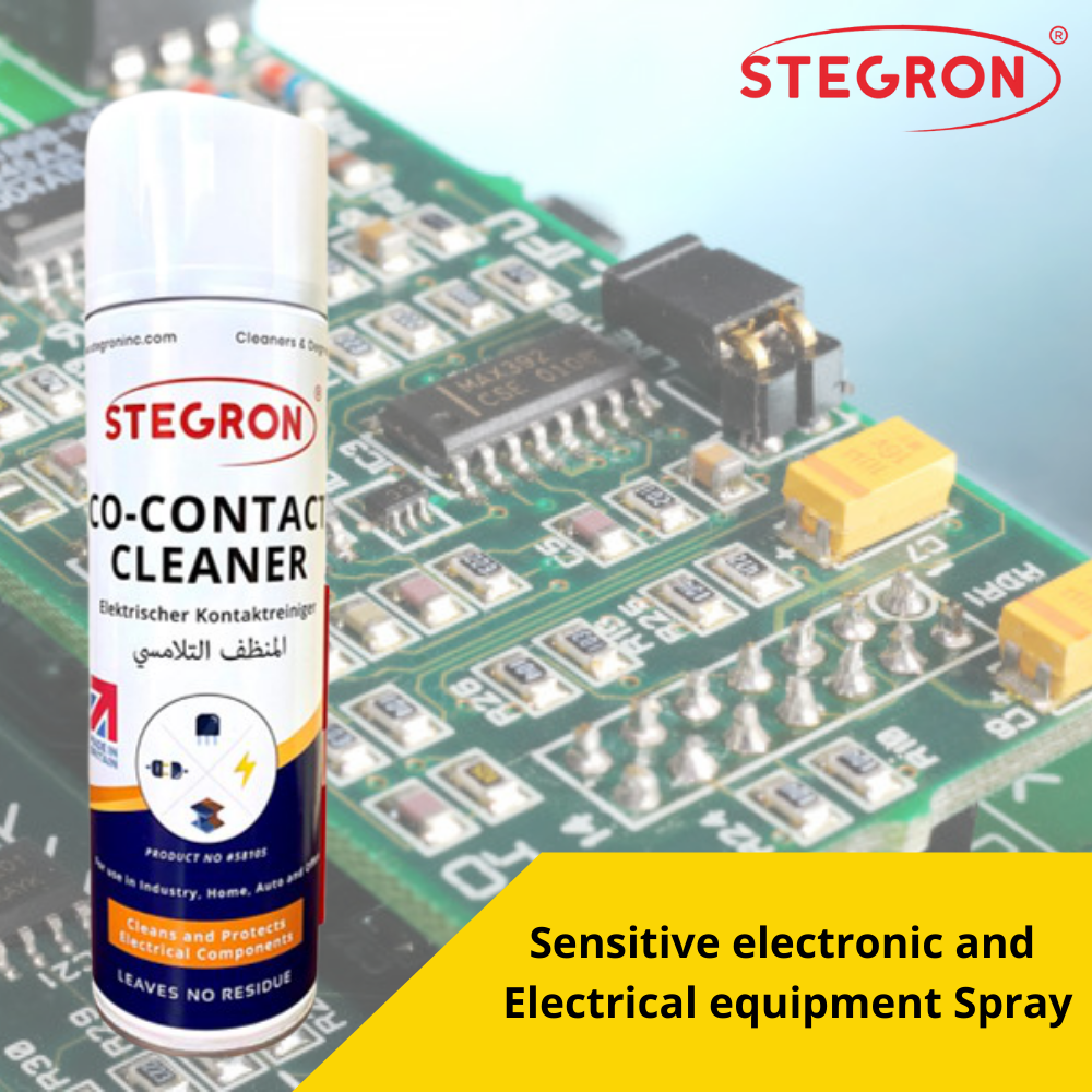 Stegron CoContact Cleaner — Electrical Component Cleaner Spray by