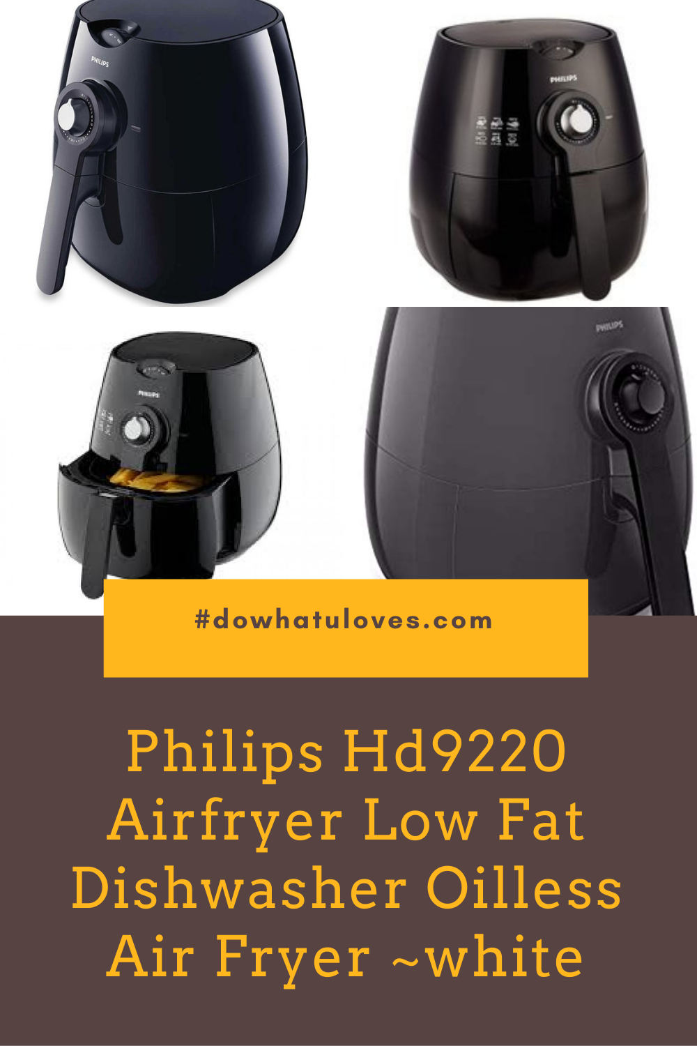Philips Hd9220 Airfryer Low Fat Dishwasher Oilless Air Fryer white