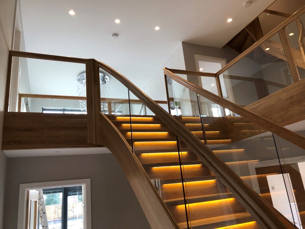 Modern Glass Staircase Design Trends in UK Homes