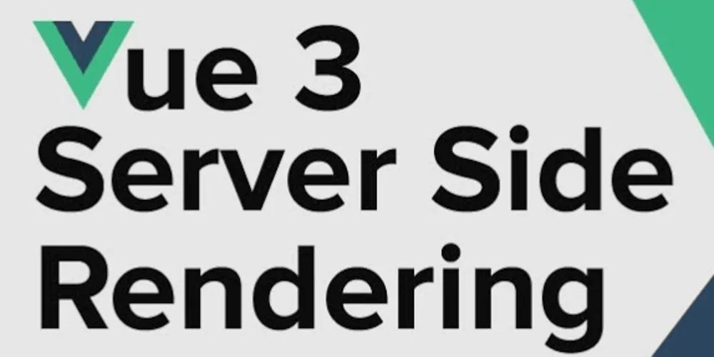 Server Side Rendering with Vue 3. Serverside rendering (SSR) is a