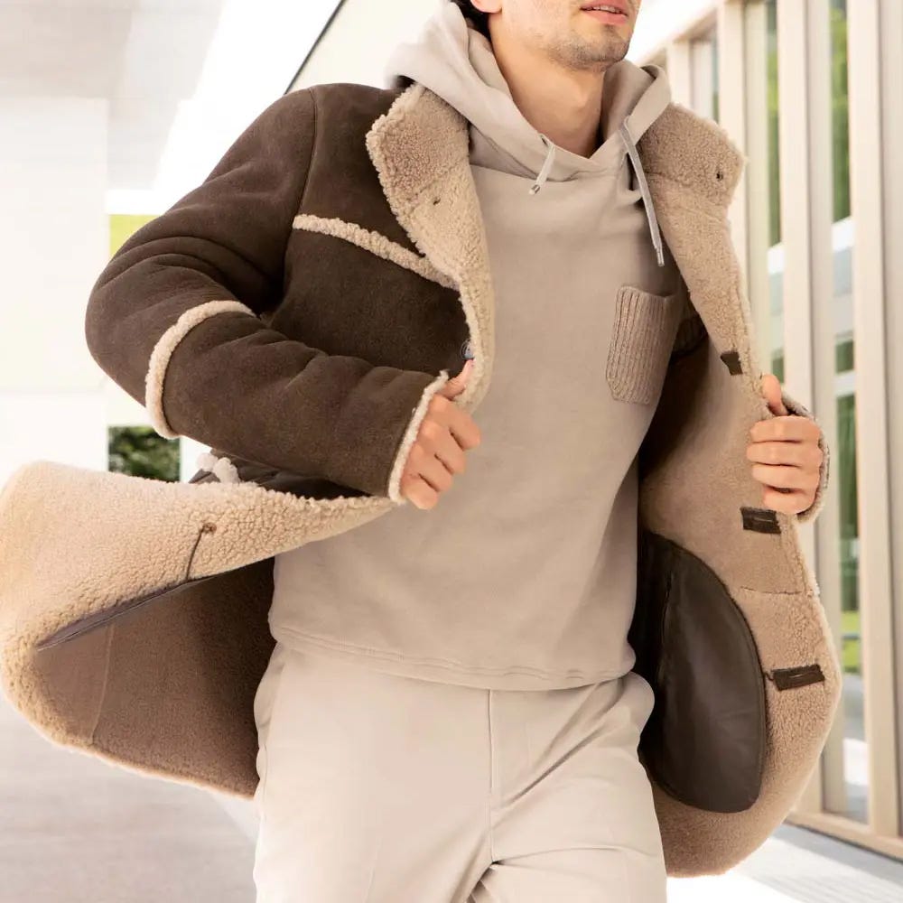 How Sheepskin Shearling Coat made