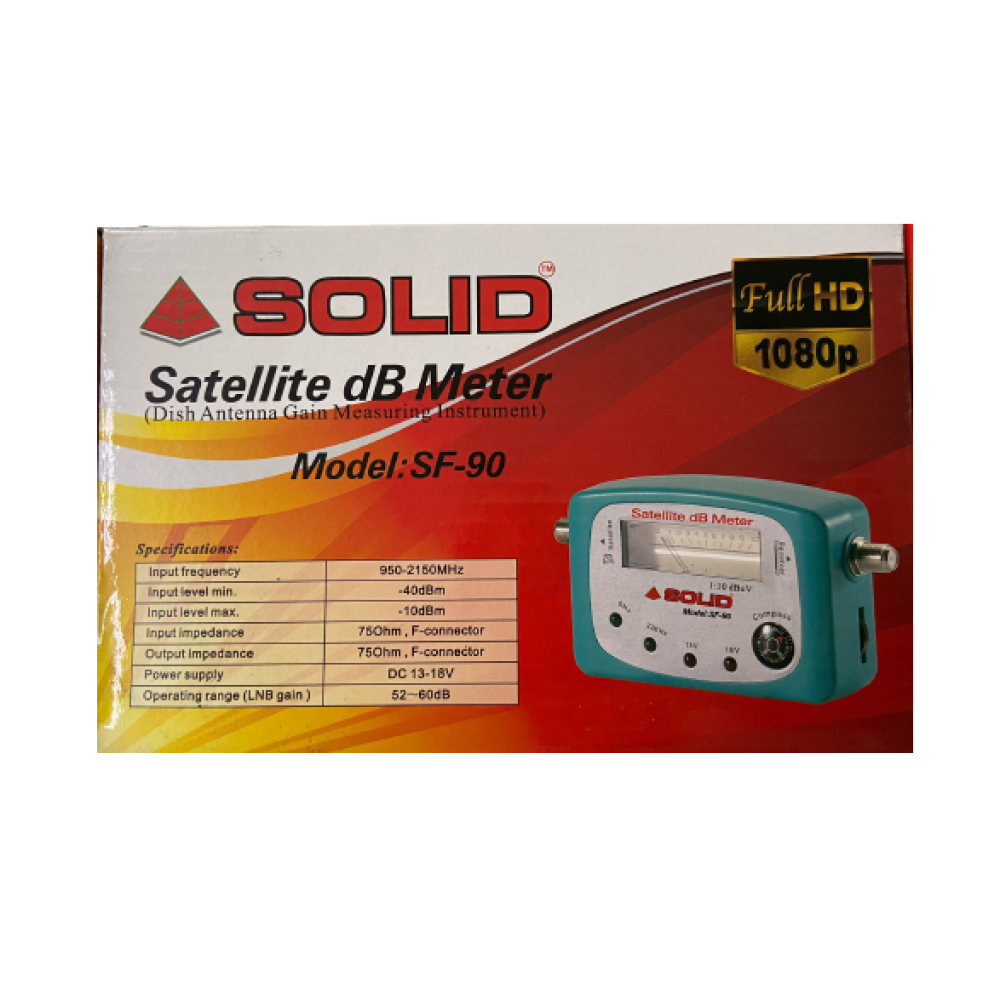SOLID SF90 Satellite Analog dB Meter solidtv box Medium