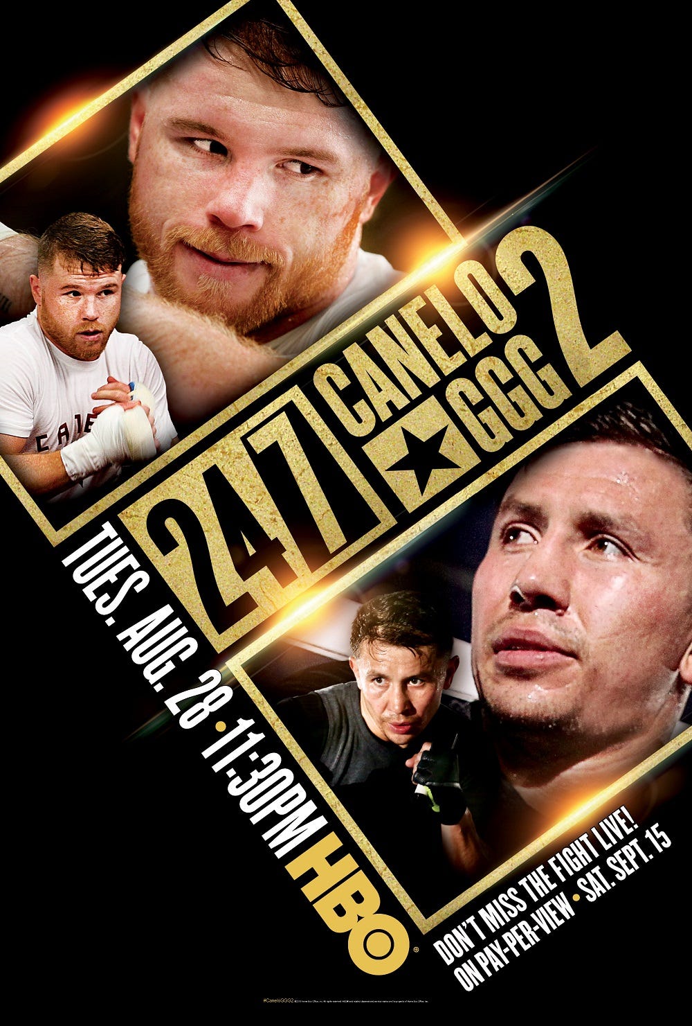 HBO SPORTS® 24/7 CANELO/GGG 2, A BEHIND-THE-SCENES LOOK LEADING UP TO THE BLOCKBUSTER PAY-PER-VIEW MEGA-FIGHT IN LAS VEGAS, DEBUTS TUESDAY, AUGUST 28 ON HBO by WarnerMedia Entertainment WarnerMedia Entertainment 