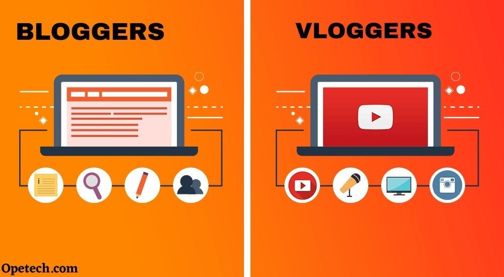 Bloggers And Vloggers Which One Is Better For You. - Opetunde - Medium