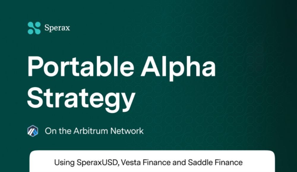 Portable Alpha Strategy on the Arbitrum Network | by Sperax Team | Sperax |  Medium