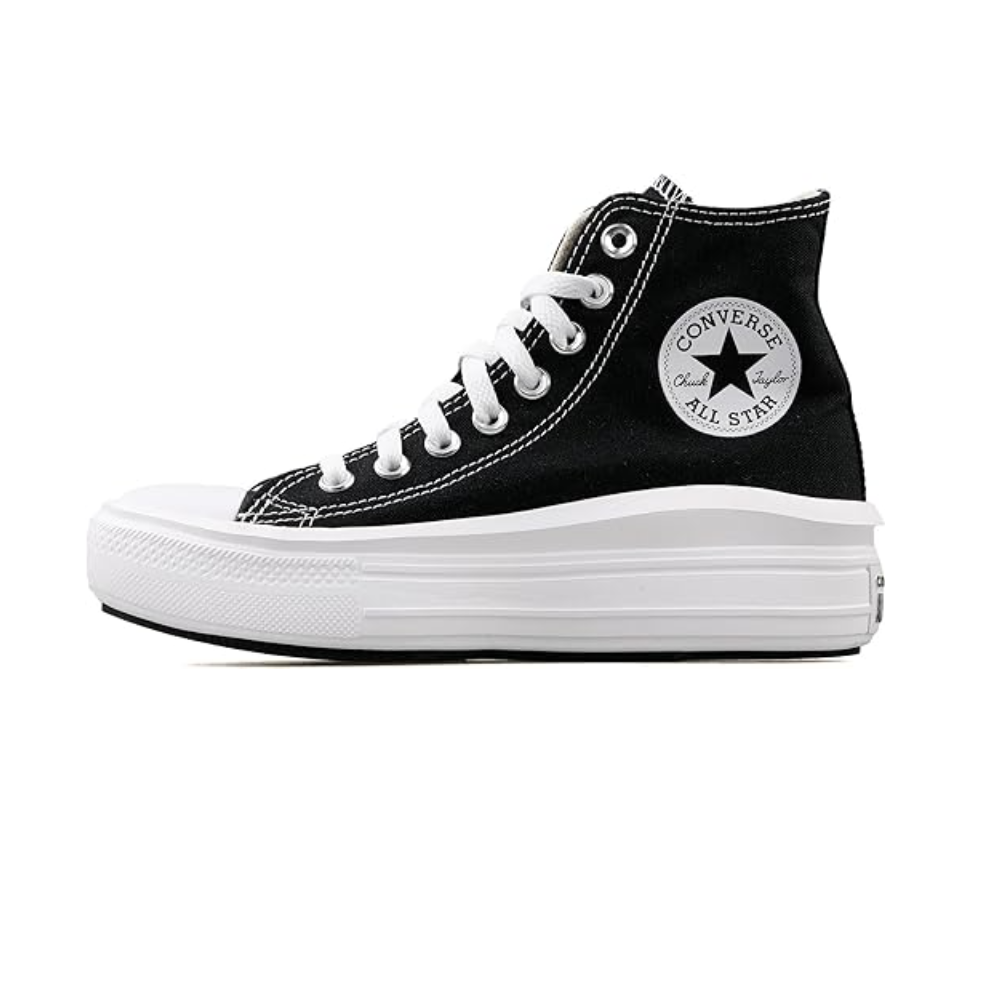 CONVERSE 568497C Women’s Sneaker Walking Shoe, 5.5, Black/White ...
