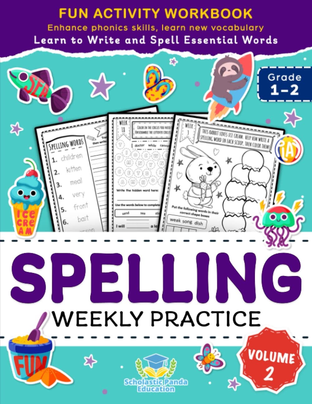 [EBOOK] Spelling Weekly Practice for 1st 2nd Grade Volume 2 Learn to
