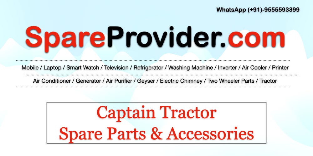 Captain Tractor Spare Parts & Accessories Tractor Parts Price List by