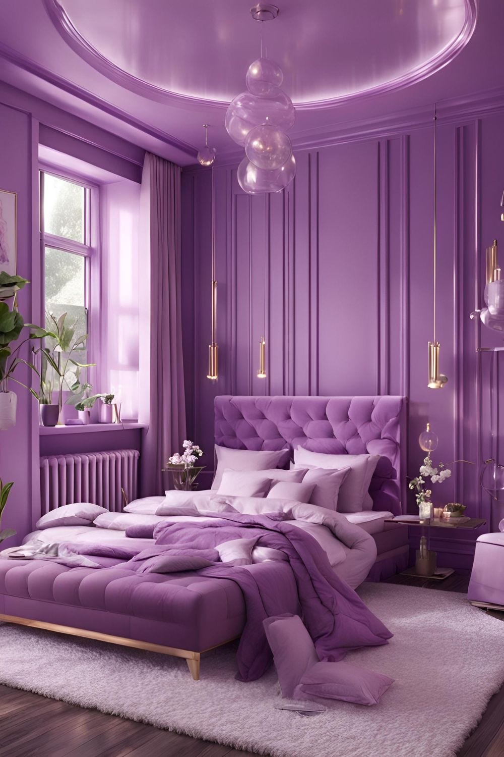 Aesthetic Bedroom Ideas: Simple and Chic Purple Designs | by Houzmark ...