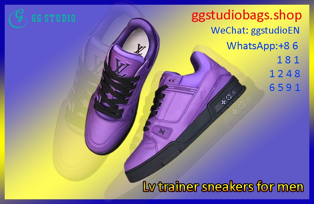 Louis Vuitton Purple Denim Monogram LV Trainer Sneakers 6