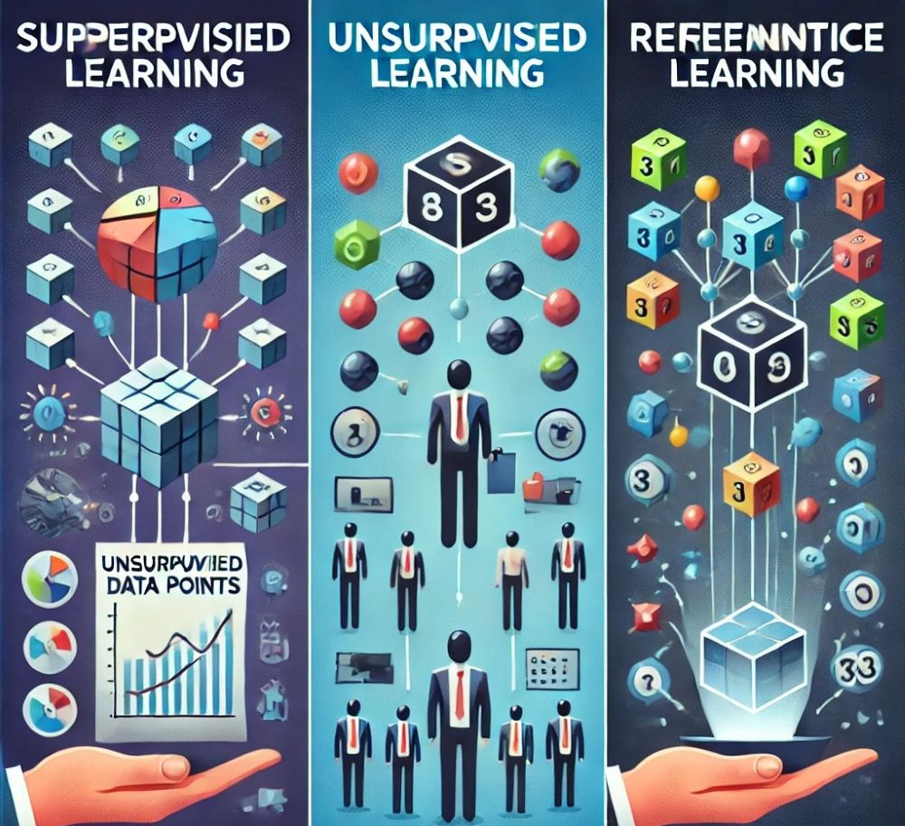 Unsupervised vs. Supervised vs. Reinforcement Learning: The Building ...