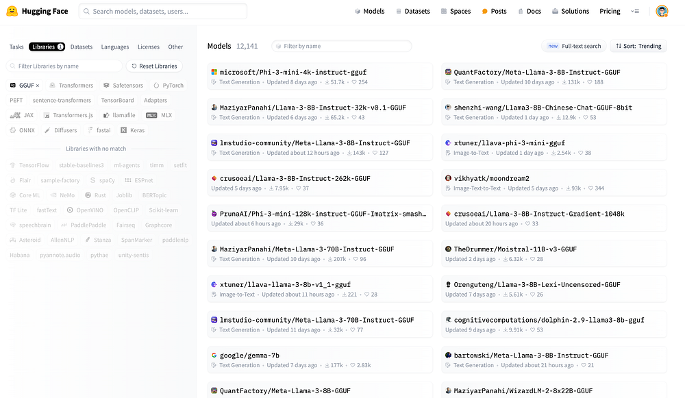HuggingFace Model Hub