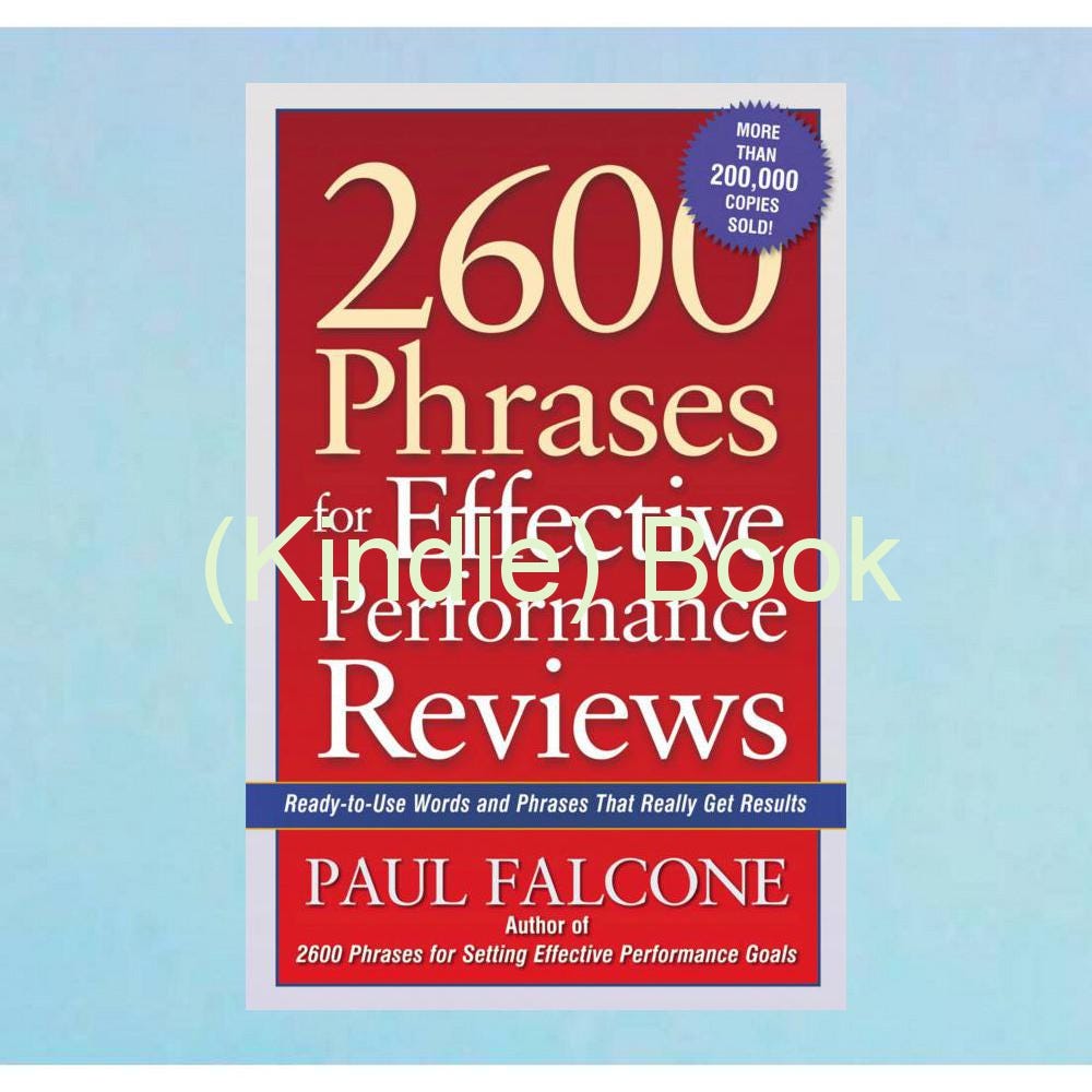 PDF READ 2600 Phrases For Effective Performance Reviews Ready to pdf read 2600 phrases for effective performance reviews ready to